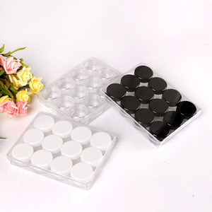 5g Round jar with black/White lid plastic jar container for lip balm
