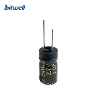 Produsen BITWELL Grosir Harga Rendah Kapasitor Super Silindris Seri BHC 2.7V 2F Siklus Hidup Panjang Resistansi Internal Rendah