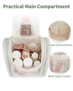 Bolsa <span class=keywords><strong>de</strong></span> Aseo Colgante <span class=keywords><strong>con</strong></span> Rayas Verdes para Mujer, Bolsa <span class=keywords><strong>de</strong></span> Viaje para Artículos <span class=keywords><strong>de</strong></span> Aseo, Bolsa <span class=keywords><strong>de</strong></span> <span class=keywords><strong>Maquillaje</strong></span>, Organizador <span class=keywords><strong>de</strong></span> Cosméticos - Product Image 3