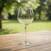 Gobelet à vin vintage en verre sans plomb à long pied
