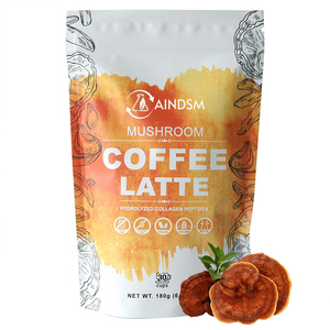 Café en Polvo de Colágeno de Chaga y Hongos a Bajo Precio, Ayuda a la Salud de la Piel y el Intestino, Café Herbal que Aumenta la Energía, Café en Polvo de Hongos Reishi - Product Image 1