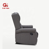 Sofá Reclinable Japonés Moderno de Respaldo Alto, Cuero PU, Ajustable, Extensible, Individual, Manual, Cómodo, con Respaldo Reclinable, Estructura Metálica