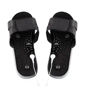 Portable Foot Acupressure Electric Massage Slippers Sandal Reflexology Shoes Tens Unit Impulse Massager