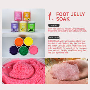 Relajante Spa Pedicure Foot Soak, Hidratante <span class=keywords><strong>Jelly</strong></span> Spa <span class=keywords><strong>Pedi</strong></span> Soak -Pedicure Foot Gel, Naranja Lavanda Té Verde Rosa Limón - Product Image 3