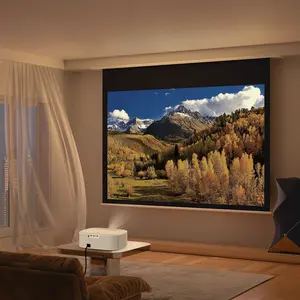 Linux movin ระบบ1080P Full HD ได้รับใบอนุญาต Netflix TV Ai Auto-Focus Smart WiFi LCD LED Video Home ใช้กลางแจ้งโปรเจคเตอร์