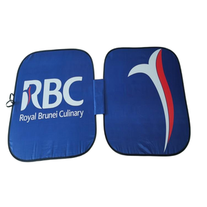 แผ่นบังแดดรถยนต์พิมพ์โลโก้เงินแบบกำหนดเองของ Beckon สำหรับป้ายโลโก้ปั๊มน้ำมัน ใช้สำหรับโปรโมชั่นฤดูร้อน - Product Image 2