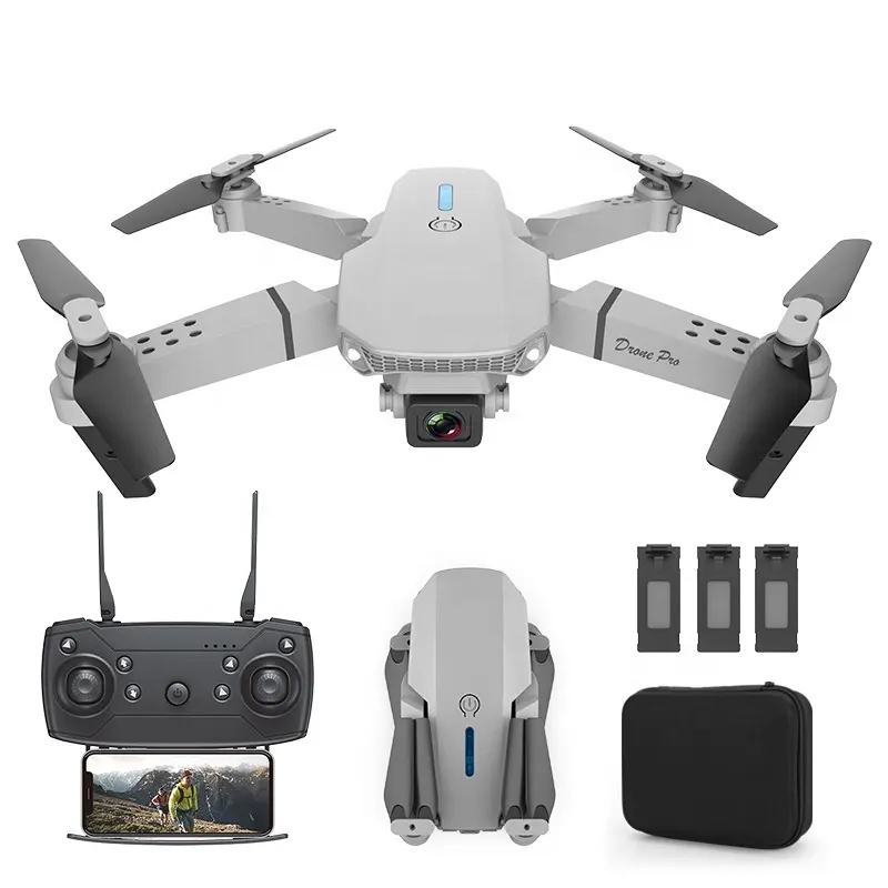 E88 Pro Drone with Wide Angle 4K Dual Camera Mini Foldable Remote Control Drone