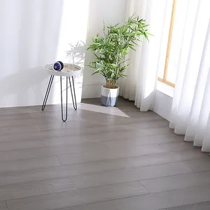 Plancher en bois massif de chêne gris foncé, plancher large de 155mm d'épaisseur de 18mm, plancher en bois dur véritable