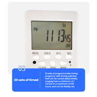 Temporizadores de cocina digitales programables duraderos de 240V 13A, interruptor de Temporizador Semanal, enchufe, accesorios de iluminación del Reino Unido de calidad