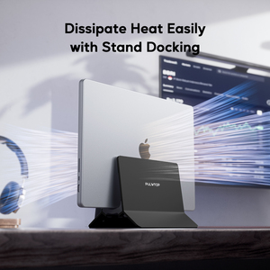 PULWTOP-Docking station mit M.2 SSD-Erweiterung, <span class=keywords><strong>HD4K</strong></span>, RJ45, USB-C, 100W PD, 2 USB-A für voll funktions fähige Typ-C-Laptops Schwarz - Product Image 4