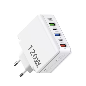 120W EU Chúng Tôi Anh <span class=keywords><strong>3</strong></span> <span class=keywords><strong>USB</strong></span> <span class=keywords><strong>3</strong></span> Loại C Cổng Nhanh Chóng Sạc Điện Thoại Tường Sạc Adapter Đối Với iPhone 16 15 14 13 12 11 Pro Max Xiaomi Samsung - Product Image 5