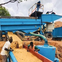 Mesin cuci tanaman cuci emas 10 Ton, Drum emas pencuci tanaman Alluvial