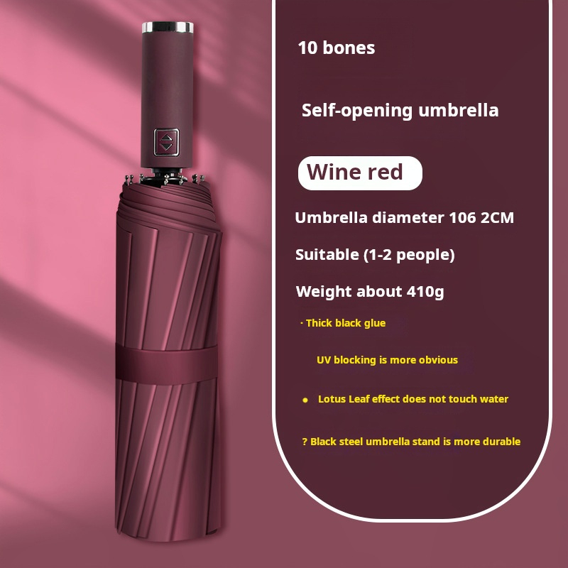 Parapluie automatique 10K (Rouge1)