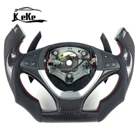 Volant de direction en fibre de carbone personnalisé pour BMW Série 3 E90 E91 E92 E93 M3 325i 330i 335i, style moderne, volant de course