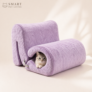 <span class=keywords><strong>Fauteuil</strong></span> lounge en peluche pour animaux de compagnie, abri pour chat, <span class=keywords><strong>fauteuil</strong></span> partagé humain-animal avec tunnel pour chambre et salon, vente en gros - Product Image 1
