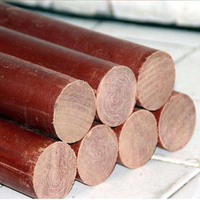 Oferta de Muestra Gratuita: Varillas de Baquelita Laminada de Tela de Algodón Fenólica Marrón Roja Marca Yuneng, Aislantes de Alto Voltaje, Voltaje Nominal de 20KV