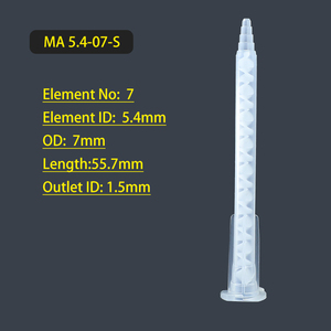 Bzy Nhựa Ma 5.4-07-S Dùng Một Lần Nhựa Epoxy Vòi Phun Lưỡi Lê Cơ Sở 1:1 Hai-Thành Phần Mixer Tĩnh Trộn Ống Cắt - Product Image 2