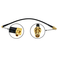 Câble SMA femelle traversant vers MMCX mâle coudé avec RG174 pour routeur WiFi, module GPS, passerelle, longueur personnalisée