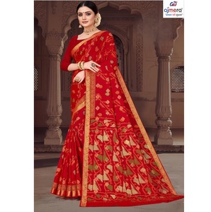 Ajmera Suti Elegant Soft Cotton Saree Traditional Printed Stylish Ethnic Fashion Collection for Women Diwali/Wedding Party All - Product Image 2