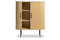 Meubles de maison naturels de Style rustique lit à manger en bois moderne armoire de rangement cachée armoire de rangement à panneaux latéraux