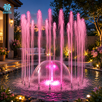 Fontaine musicale dansante personnalisée 2m/3m pour extérieur, PLC/DMX 512, en acier inoxydable durable, design moderne, ornement de jardin, garantie 3 ans