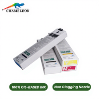 Encre à base d'huile 100% écologique Chameleon CMYK pour imprimantes jet d'encre haute vitesse, compatible avec les buses anti-colmatage de qualité supérieure