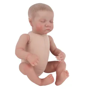 Mode 17 Inch Levensechte Reborn Poppen Baby Realistische Siliconen Pop