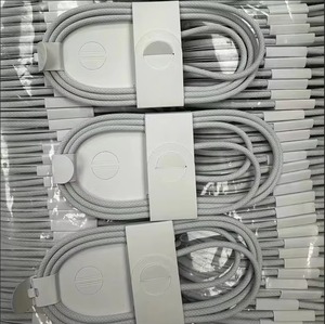สายชาร์จเร็ว 60W PD Type-C to Type-C ยาว 1 เมตร สายถักไนลอน ความเร็วสูง USB-C to USB-C สำหรับ iPhone 15/16/17 - Product Image 1