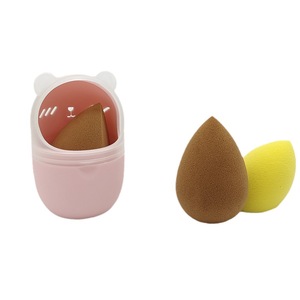 Cute Silicone Makeup <b>Sponge</b> <b>Holder</b> With Cover 4 In 1 Cosmetic Organizer For Travel And Storage - Product Image 2