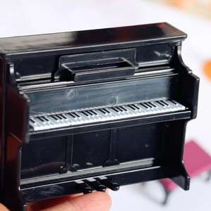 Gran oferta Micro escena accesorios de tiro muebles en <span class=keywords><strong>miniatura</strong></span> casa de muñecas victoriana decoración Mini Piano Juguetes - Product Image 5