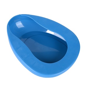 Bassin de lit en plastique pour personnes âgées et malades, pour collecter l'urine, unisexe, bleu foncé et blanc - Product Image 5