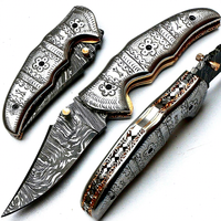 Nouveau couteau d'extérieur pliant OEM 2026 personnalisé fait main en acier au carbone non réglable, pointe clip, 4 pouces, 3 mm d'épaisseur