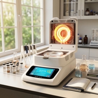 Analyseur d'humidité halogène de laboratoire DHS-125 0,005 g pour aliments, sols, céréales, poudres, écran tactile