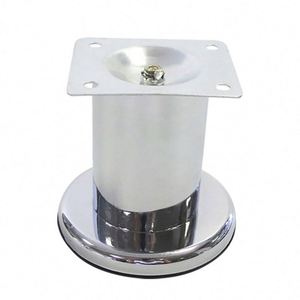 Furniture Feet Deluxe Replacement <b>Legs</b> <b>for</b> Bedside Beds-Adjustable Height Steel Plastic Hospital Outdoor Use Black/White/Silver - Product Image 2