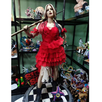 Estatua de Resina de Harley Quinn con Vestido Rojo, Escuadrón Suicida 2, Figura de Margot Robbie 1/4, Escultura Coleccionable de Anime para Decoración de Sala de Juegos