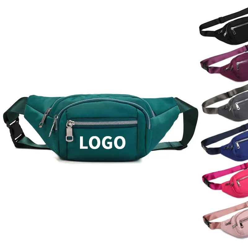 Designer Sports Waterproof Waist Belt Bags For Women Men Logo Custom Fanny Pack Waist Bag