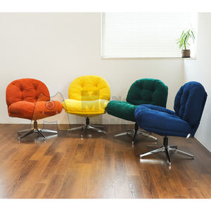 Le Muse <b>Chair</b> and Ottoman Set Corduroy Fabric Adjustable Height Stable Base Versatile <b>Relaxation</b> Modern Living - Product Image 2