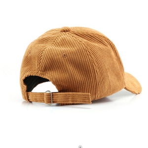 Corduroy Jersey Sporty Solid Color Light Plate Curved Brim Hard Top Duckbill Baseball <b>Cap</b> Men's Outdoor Women's Sports Warm - Product Image 3