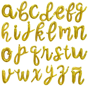 18 pouces Script <span class=keywords><strong>Lettre</strong></span> Ballons Joyeux Anniversaire <span class=keywords><strong>lettre</strong></span> ballons Lettres minuscules style d'écriture ballons décor de fête d'anniversaire - Product Image 2