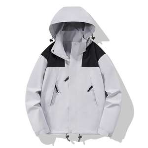 Veste Softshell Légère Personnalisée OEM, Veste d'Extérieur Coupe-Vent à Couche Unique pour le Printemps et l'Automne Fabrication de Marque Privée - Product Image 1