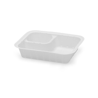 Assiette et plateau carrés jetables compostables en amidon de maïs écologiques pour le camping, les fêtes, le fromage, les chips, les sushis
