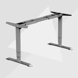 Mobilier de bureau Table électrique ergonomique automatique pour ordinateur Table de travail extensible à hauteur réglable cadre de bureau