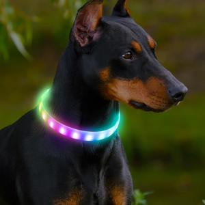 Factory Direct Sale LED blinkendes Haustier halsband Glühendes Hunde halsband Zum nächtlichen Gehen mit einem Hund - Product Image 2