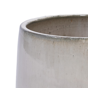 Mdj Ensemble de 4 pots de fleurs en céramique ronds émaillés, pour l'intérieur et l'extérieur, style moderne minimaliste, pour la maison et le jardin - Product Image 5