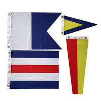Vente en gros Extérieur Lettre A à Z Alphabet Drapeau nautique Couleur Haute Qualité Marine Internationale Drapeaux de Signalisation Maritime