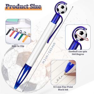 Custom Promotional School Novelty Plastic Soccer <b>Pen</b> Gifts Fun Sport Football Shape <b>Retractable</b> Ballpoint <b>Pen</b> - Product Image 4