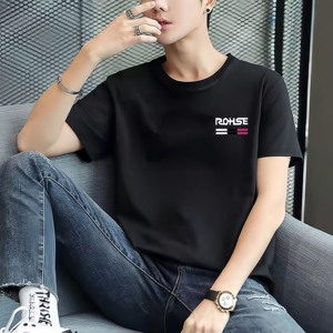 T-shirts imprimés Watermark pour hommes et femmes, en nylon/cachemire, denim, vêtements tricotés écologiques, style punk, coupe oversize, imprimé animal - Product Image 3