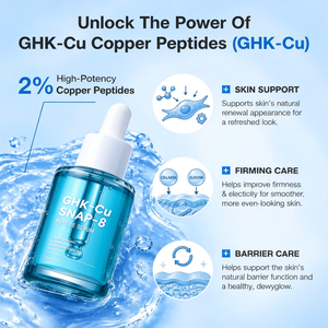 GHK Cu SNAP 8 Facial Serum With Copper Tripeptide 1 Sodium Hyaluronate Moisturizing Support Skin Barrier Smooth Fine Lines - Product Image 3