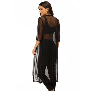 Amzn AE fb eb tiktok oem femmes Occasionnelles Manches Longues <span class=keywords><strong>Maille</strong></span> Maxi <span class=keywords><strong>Cardigan</strong></span> - Product Image 5