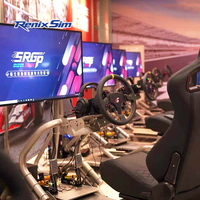 Simulador de Carreras Renixsim GT, Configuración Completa, Máquina de Juego de Simulación de Conducción, Simulador de Carreras de Autos 4DOF, Plataforma de Simulación de Movimiento, Cabina de Simulación